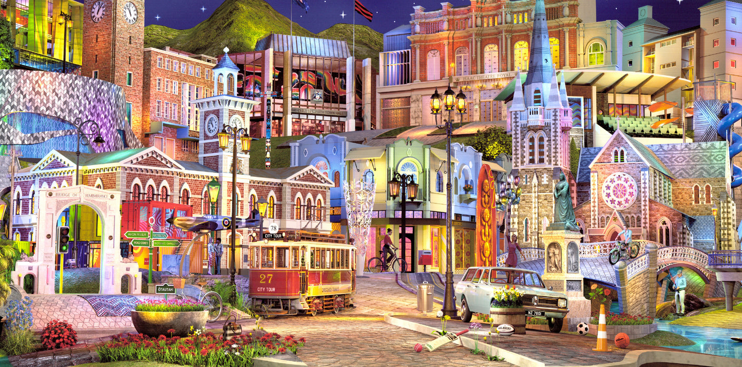 Christchurch Landing 40” x 15.8" Canvas