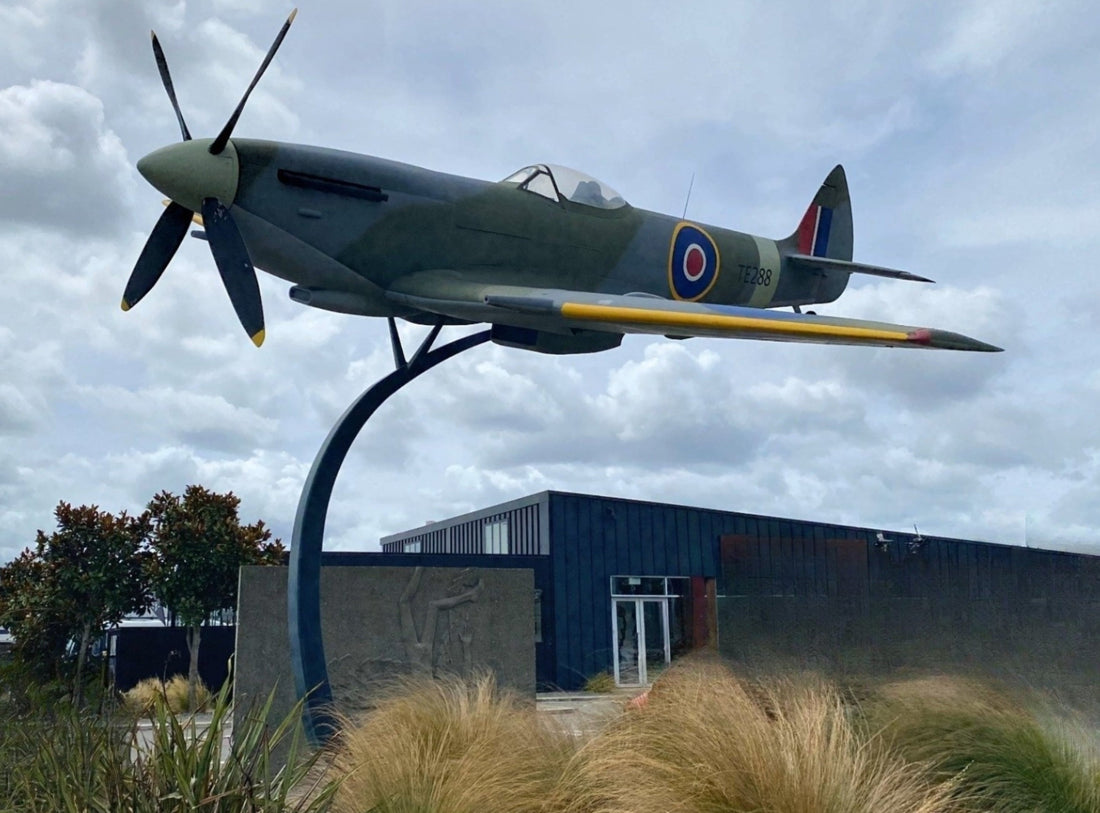 Spitfire and Memorial Wall