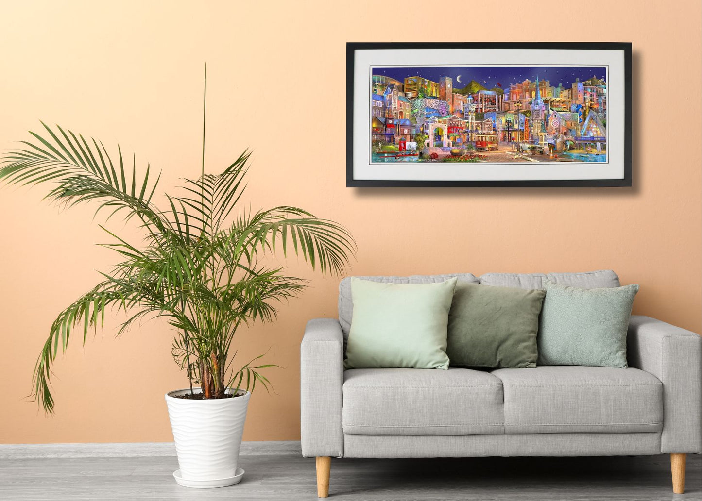 Christchurch Landing 32” x 13" Print